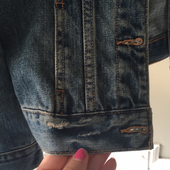 EUC Abercrombie Kids Denim Jacket 💙⚪️ - Picture 4 of 13